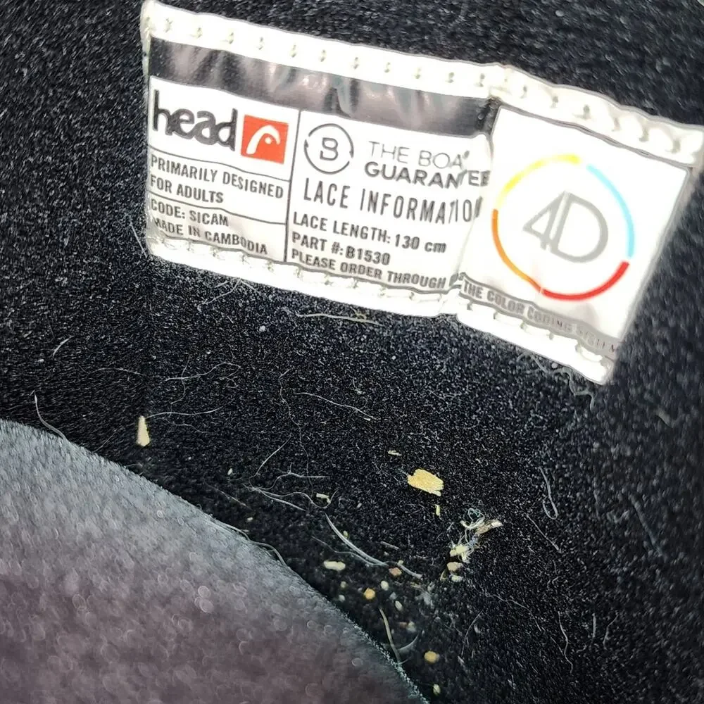 HEAD EUC MENS SZ 6 SNOWBOARDING BOOTS.